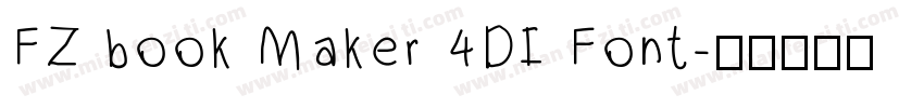 FZ book Maker 4DI Font字体转换